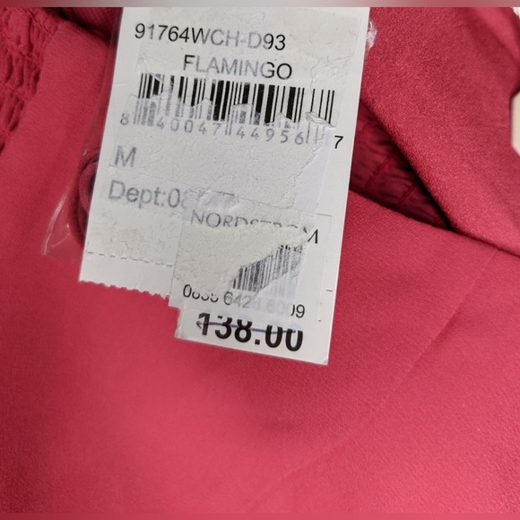 WAYF Loren Convertible Strapless Sheath Long Dress in Flamingo pink size medium - Picture 4 of 4